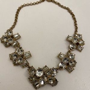 J. Crew Factory jeweled crystal necklace. Good/Excellent Used Condition.